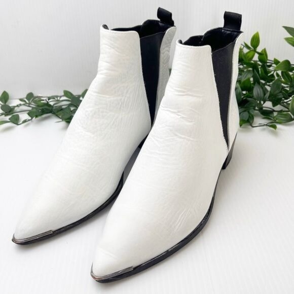 Acne Studios Jensen ankle boot White leather 7.5 - Picture 1 of 15